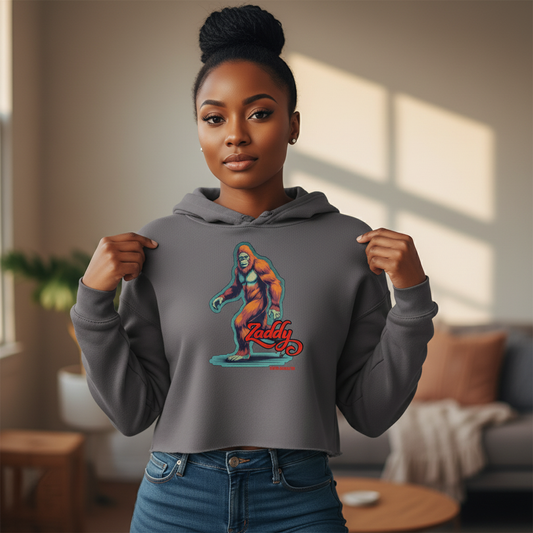 Sasquatch Zaddy Crop Hoodie