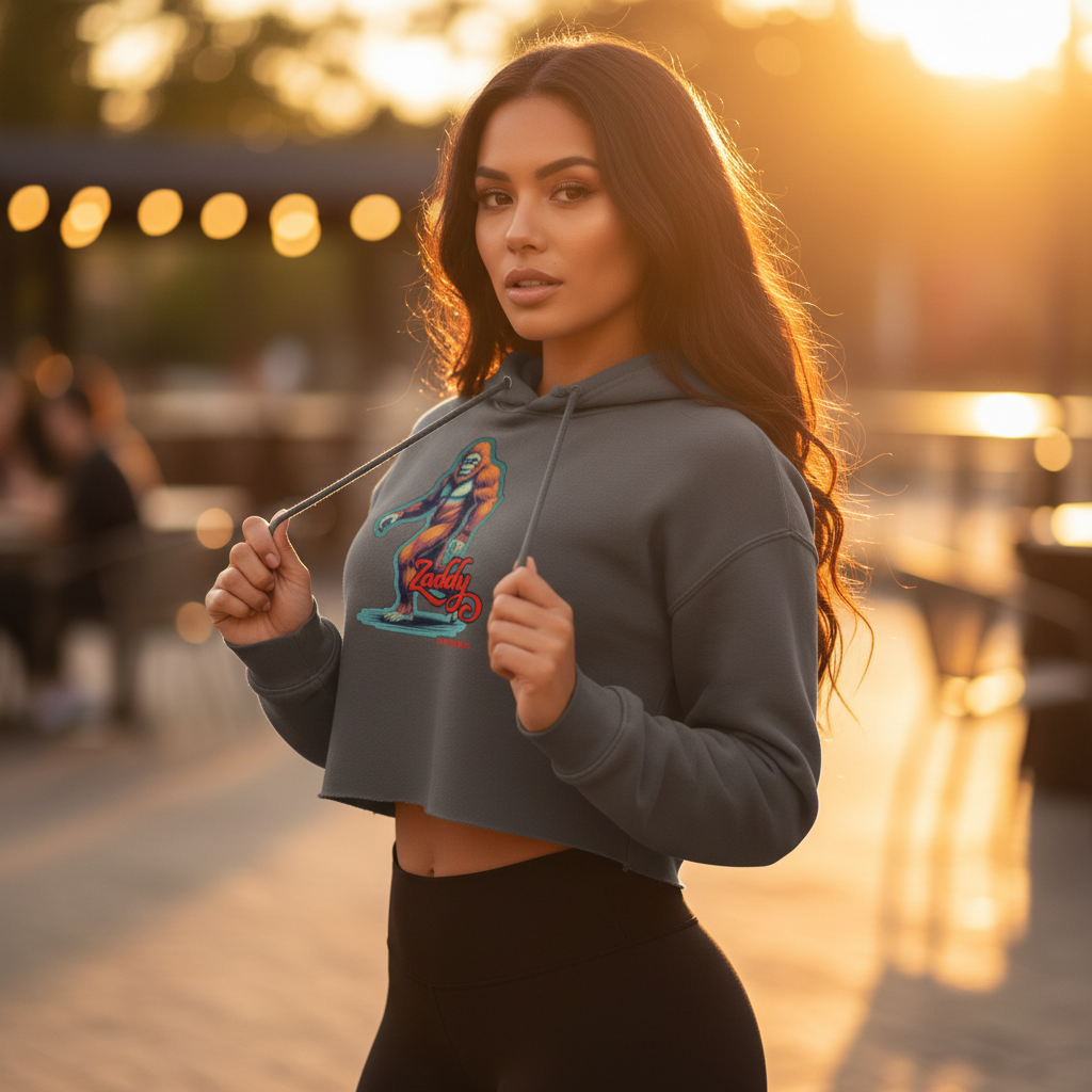 Sasquatch Zaddy Crop Hoodie